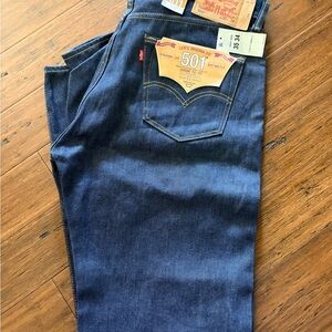 Levi's 501 Dark Blue Straight Jeans